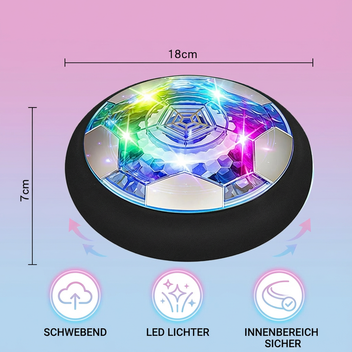 Perfektes Geschenk: Schwebender Indoor-Fußball mit LED-Lichtern, bringt Bewegung und Freude in jedes Kinderzimmer.