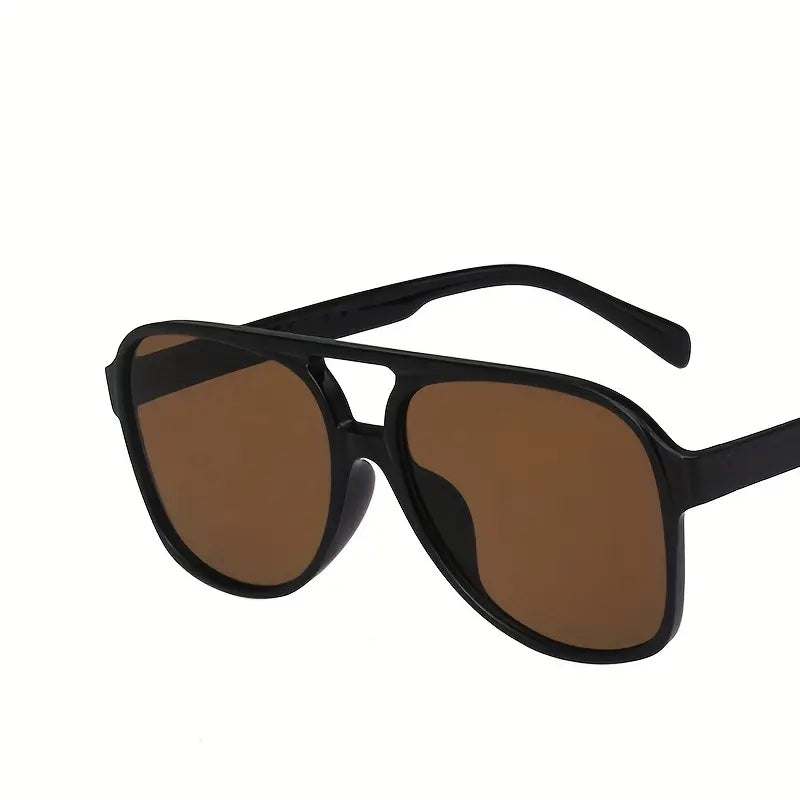Stylische Retro-Sonnenbrille für Damen und Herren, großer Rahmen, UV-Schutz, ideal für den Sommer.