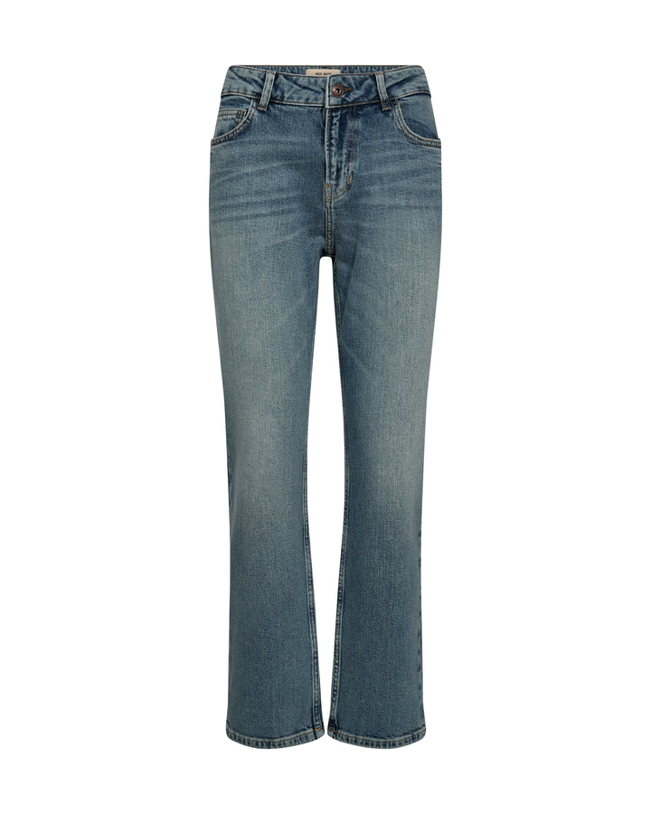 Damen Boyfriend Jeans mit lässiger Used-Waschung und lockerer Passform, ideal für Freizeit & Alltag.