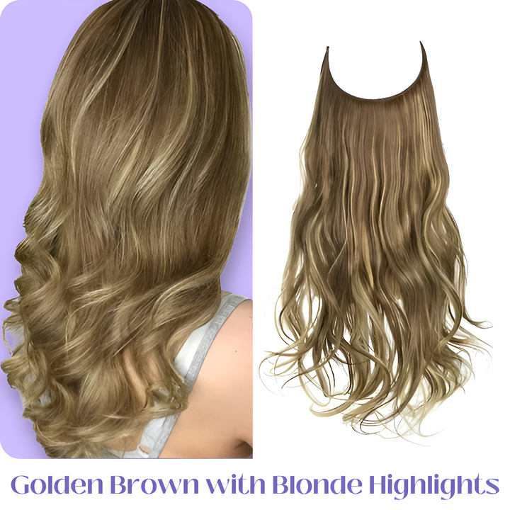 Natürliche unsichtbare Haarverlängerungen für Damen: Einfaches Styling.