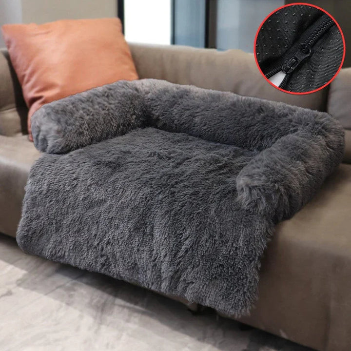 Hochwertiges Hundesofa in Grau, Beige und Dunkelgrau, waschbar, rutschfest und super gemütlich.