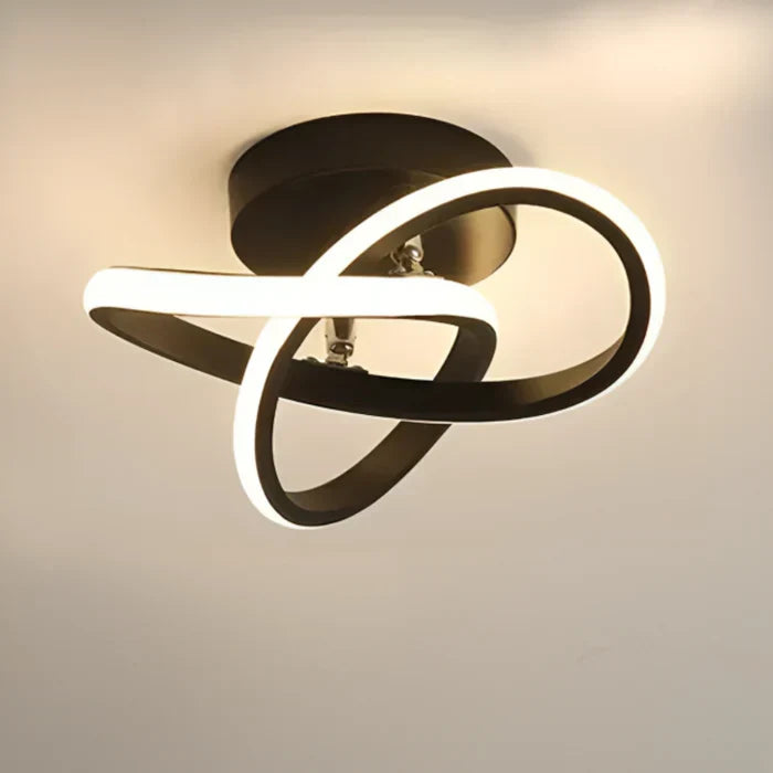 Helle LED-Deckenleuchte Doppelring, moderne und energieeffiziente Designerlampe für Ihr Zuhause.