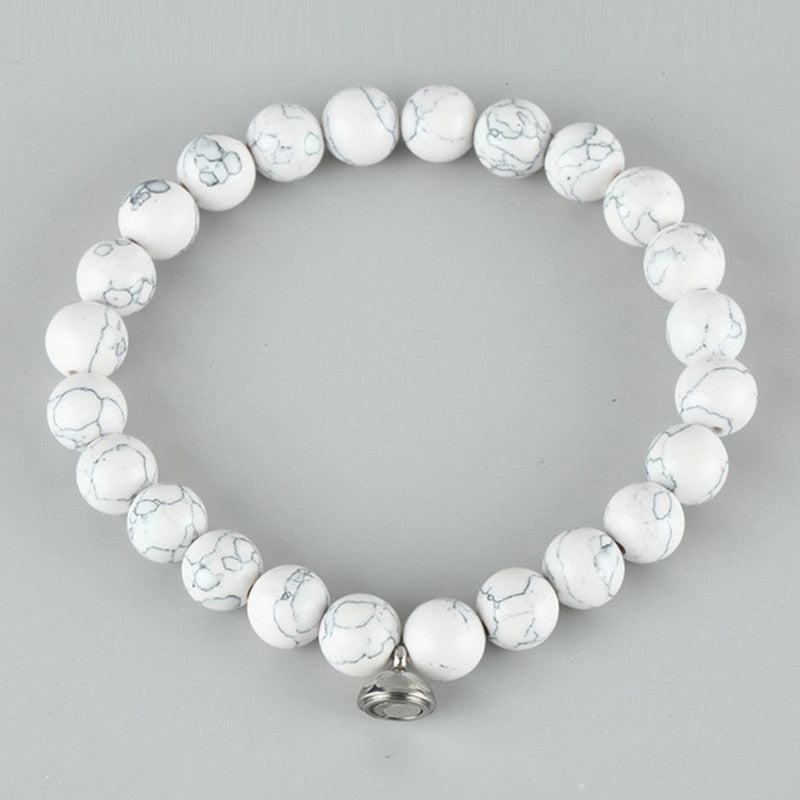 Schmuck-Armband zur Raucherentwöhnung mit Onyx Natursteinen. Unisex Design als Unterstützung gegen Verlangen.