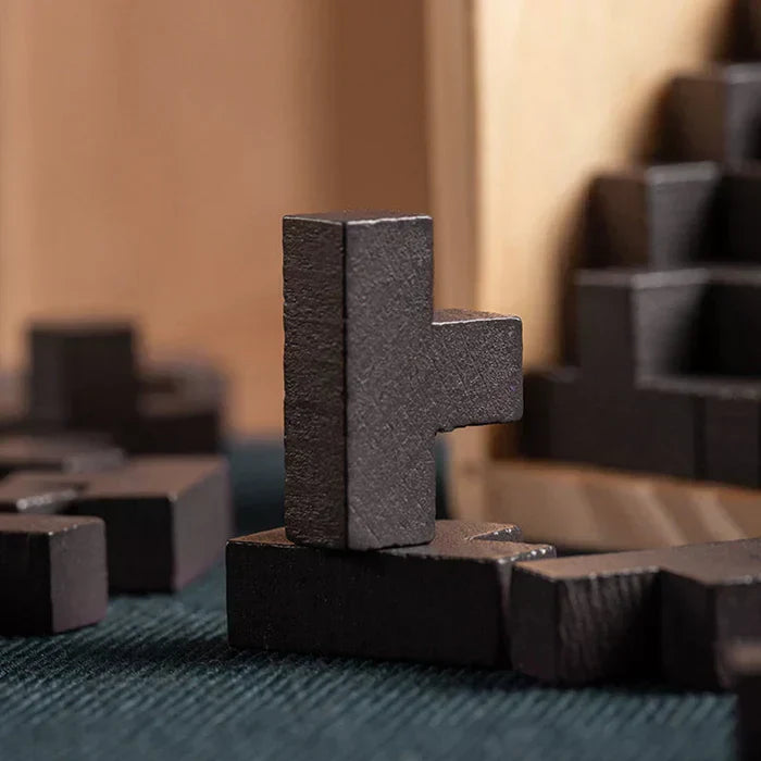 Hochwertiges Holz-Rätsel als Geduldspiel für alle Altersgruppen, ein tolles Geschenk & Lernspielzeug.