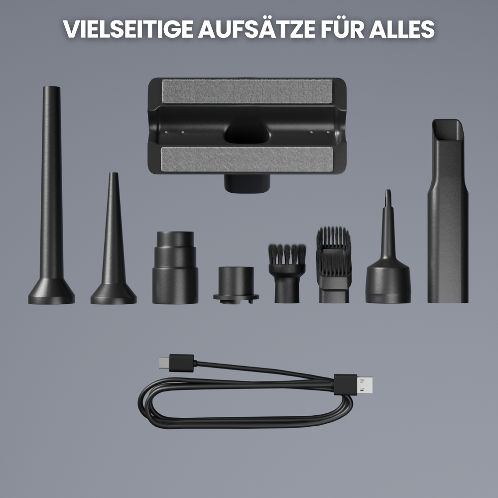 Komplette Reinigungslösung: kabelloser Akku Staubsauger mit starker Saugkraft für jede Herausforderung.