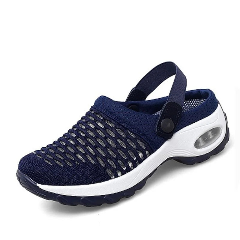 Rutschfeste Damen Sommersandalen, orthopädisch, mit Luftkissen & breiter Zehenbox, ideal für Sommer.