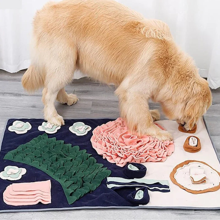 7in1 Schnüffelmatte für Welpen & Seniorhunde; interaktives Hundespielzeug fördert Konzentration & Leckerlisuche.