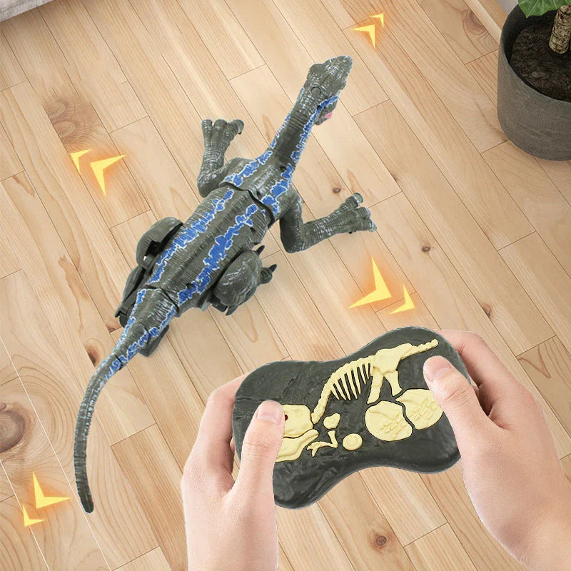 Ferngesteuerter Dinosaurier mit Nebel, Licht & Sound, ideales Geschenk für Kinder.