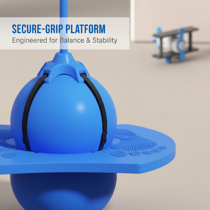Sprungball für kleine Abenteurer, fördert spielerisch Koordination, Balance und Ausdauer.