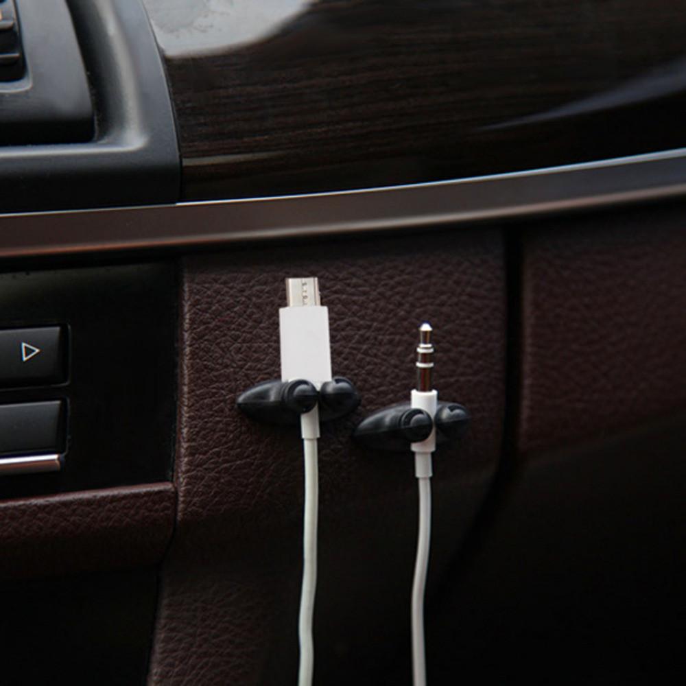 8 Auto-Kabelhalter Clips für ordentliches Kabelmanagement im Fahrzeug. Ideal zur Befestigung von Autokabeln.