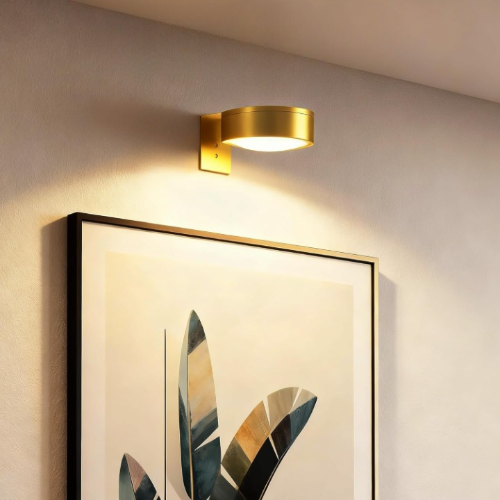 Kabellose, dimmbare LED Bilderleuchte in Warmweiß, magnetisch, ideal für Kunstbeleuchtung.