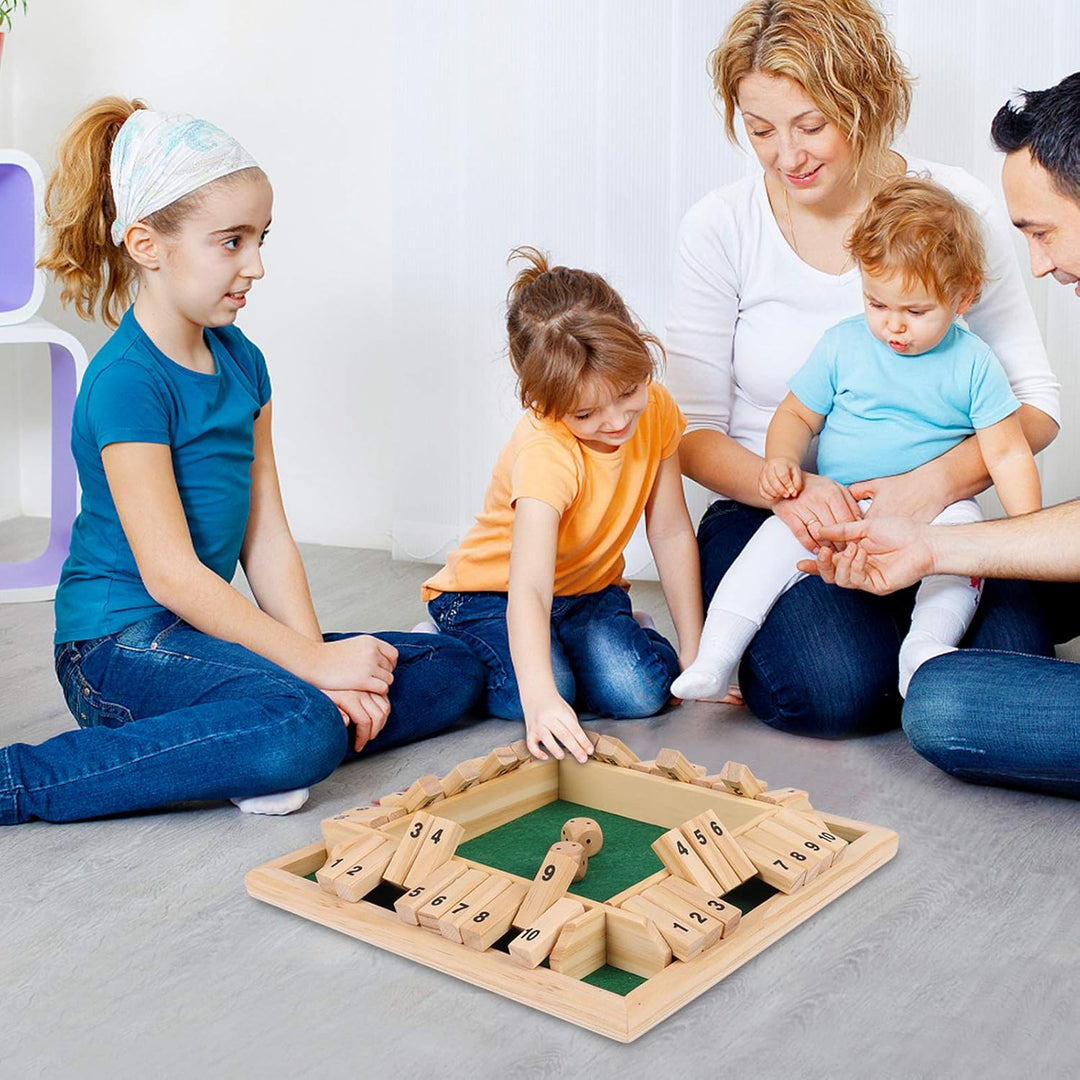 Holz-Familienspiel, Unterhaltung für Kinder & Erwachsene. Strategie-Brettspiel für lustige Spieleabende.