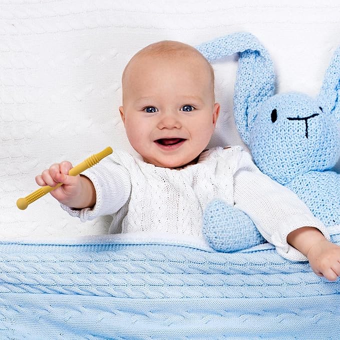 Babys weiches Silikon Beißröhrchen für sanfte Zahnungshilfe und Beruhigung des Zahnfleisches, BPA-frei.