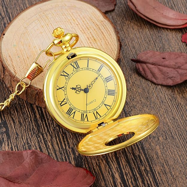 Antike Anmutung: Vintage Kettenuhr, Quarzuhr als elegantes Accessoire.