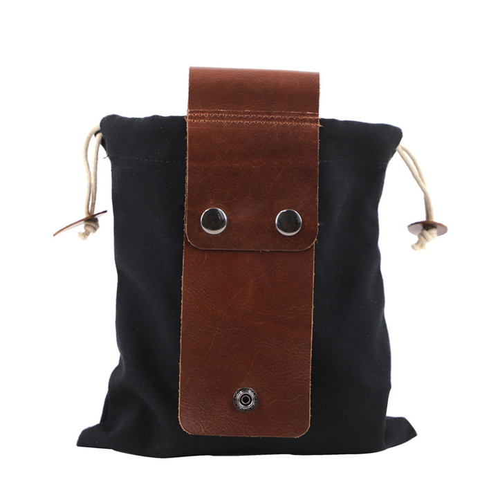 Faltbare Outdoor Gürteltasche aus robustem Canvas & PU, wasserdicht für Reise & Wanderung.