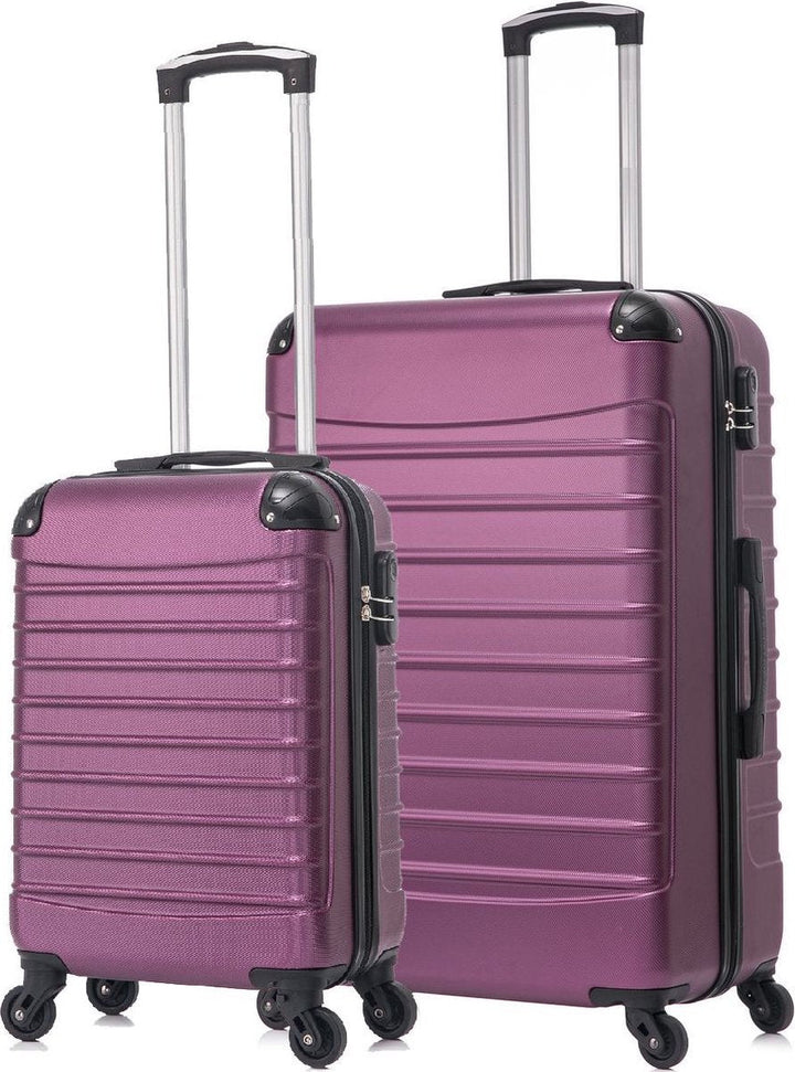 Praktisches 2-teiliges Hartschalen-Reisekoffer-Set, sicheres Urlaubsgepäck für jede Reise.