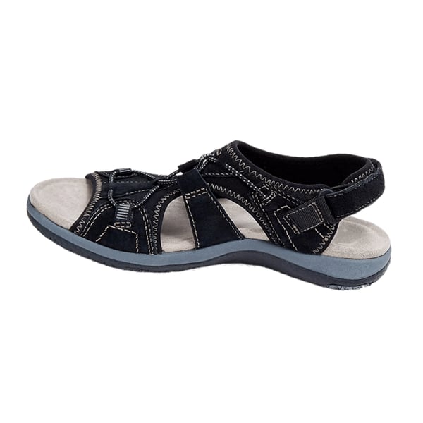 Verstellbare orthopädische Damensandalen, ideal für Alltag und Urlaub, mit Nanoschaum und Stütze.
