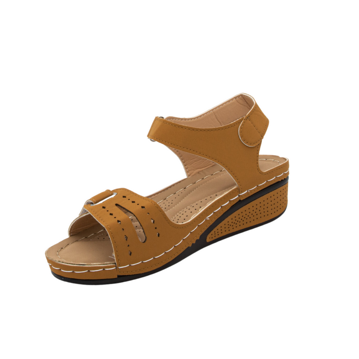 Verstellbare Damen Komfort-Sandalen, ideal für geschwollene Füße und ganztägigen Tragekomfort im Sommer.
