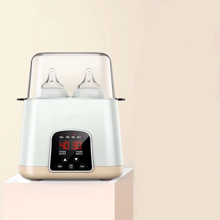 Sicherer Flaschenwärmer & Sterilisator für Babyflaschen; gewährleistet Babyhygiene & warme Babynahrung für Neugeborene.