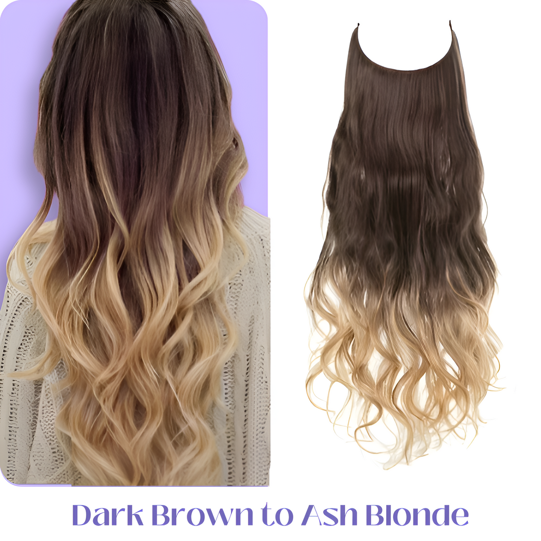 Erziel mehr Haarfülle mit diesen unsichtbaren, hitzebeständigen Extensions.