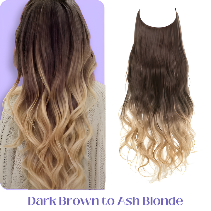Erziel mehr Haarfülle mit diesen unsichtbaren, hitzebeständigen Extensions.