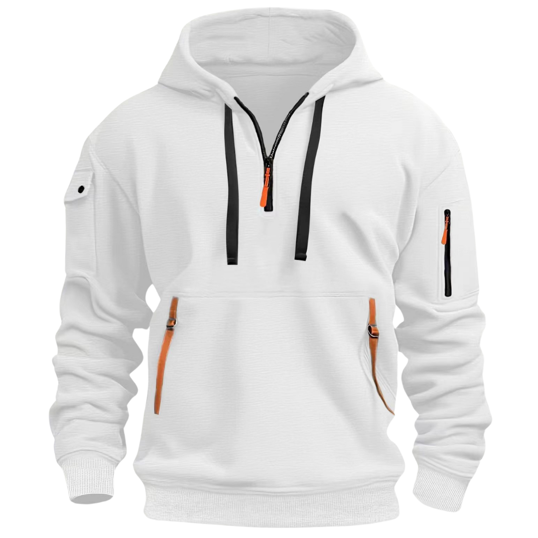 Vielseitiger Herren-Hoodie, atmungsaktiv und gemütlich. Unverzichtbar für lässige Alltagslooks.