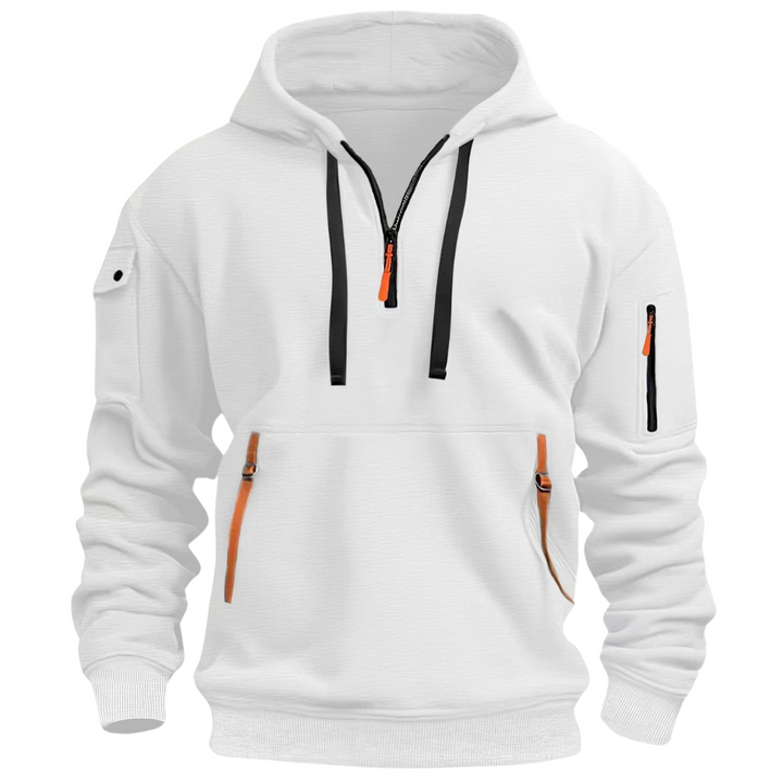 Vielseitiger Herren-Hoodie, atmungsaktiv und gemütlich. Unverzichtbar für lässige Alltagslooks.
