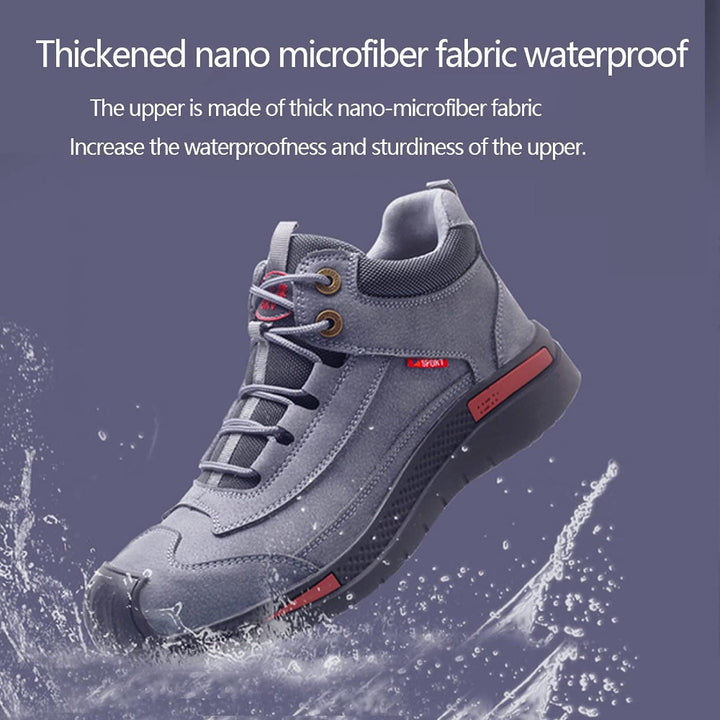 Strapazierfähige Herren Schutzschuhe mit Stahlkappe, wasserdicht und komfortabel für anspruchsvolle Jobs.