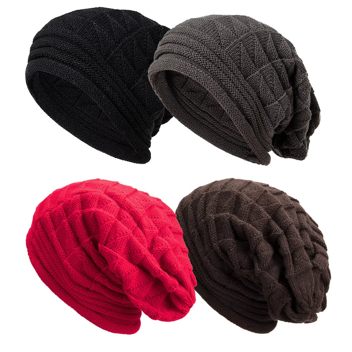 Warme Strickmütze für Damen, lässig-eleganter Look für die kalte Jahreszeit.