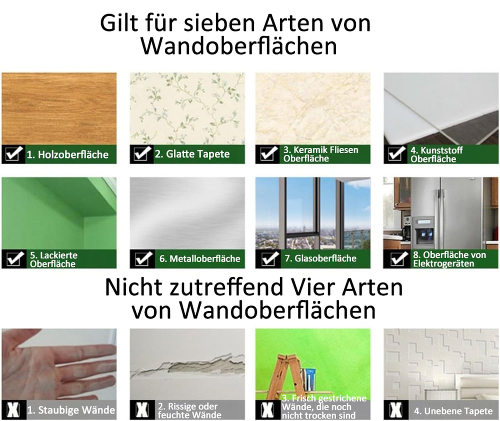 Sicherer selbstklebender Spiegel für Kinderzimmer, bruchsicher und leicht anzubringen.