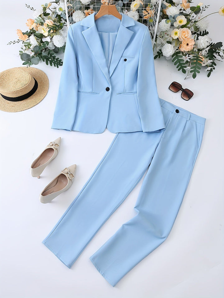 Eleganter Damenblazer, klassischer Schnitt mit Revers, ideal für Business & festliche Anlässe.