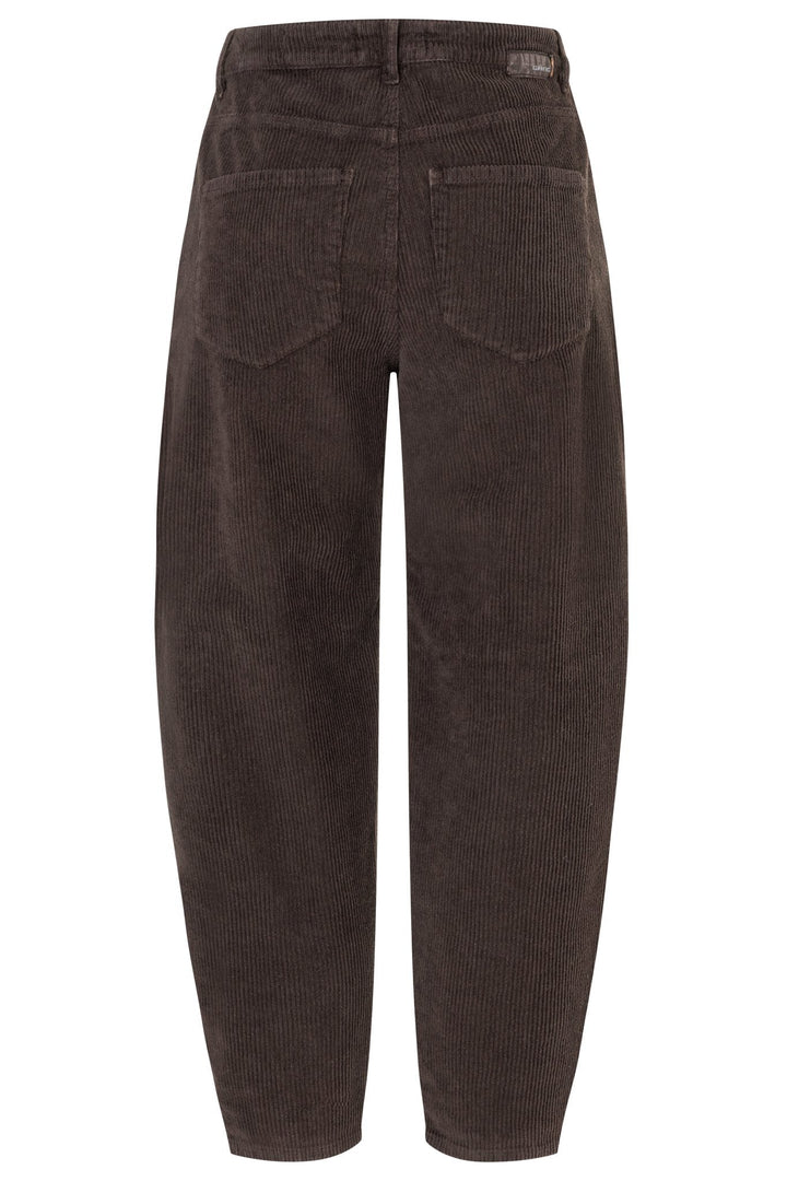 Damen Balloon Fit Hose, hohe Leibhöhe, verkürztes Bein, lässiger O-Shape. Stilvolle & bequeme Freizeithose.