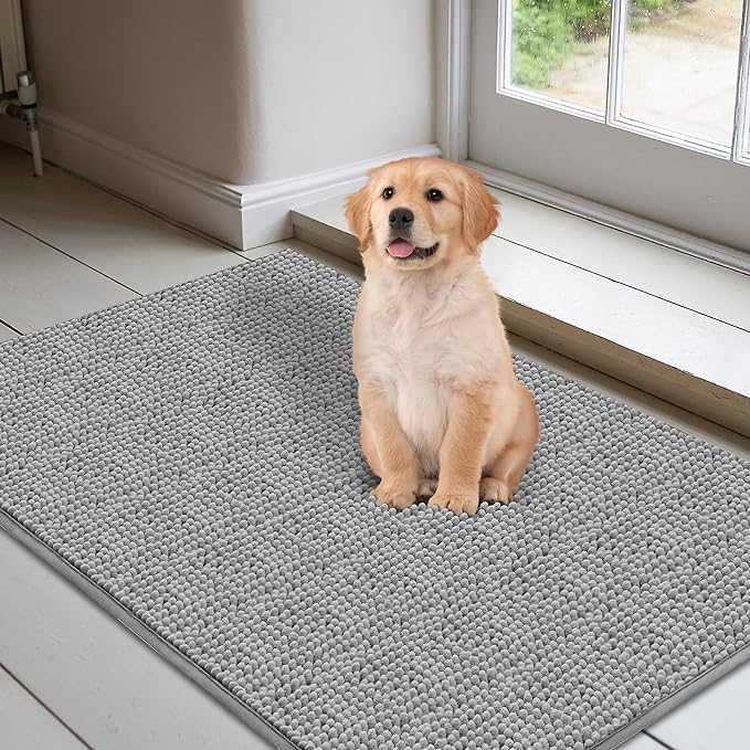 Hunde Schmutzfangmatte, saugfähig und rutschfest. Hält Schmutz und Feuchtigkeit von Hundepfoten fern.