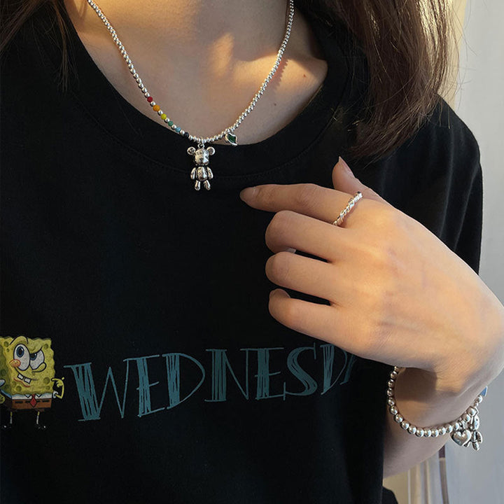 Feierliche Damen Silberkette mit Zirkon, ein ideales Geschenk für Frauen. Eleganter Edelsteinschmuck.