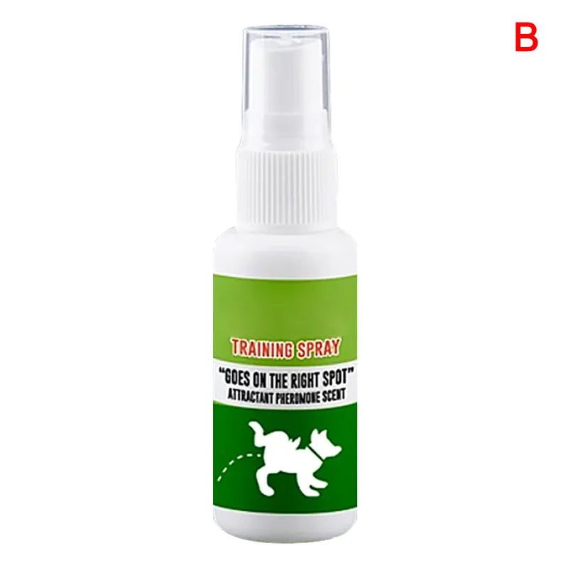 Flasche Hundetraining Spray zur Sauberkeitserziehung. Unterstützt Welpen beim Stubenreinheit lernen. Trainingshilfe.