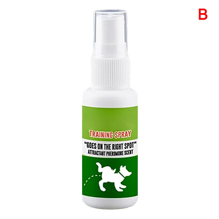 Flasche Hundetraining Spray zur Sauberkeitserziehung. Unterstützt Welpen beim Stubenreinheit lernen. Trainingshilfe.