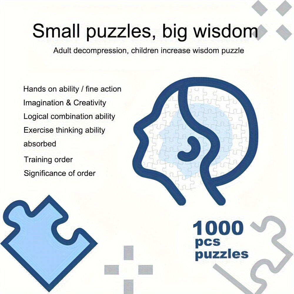 Anspruchsvolles Erwachsenenpuzzle: 1000 Teile, rundes Sternzeichen-Design. Fördert Entspannung und Konzentration.
