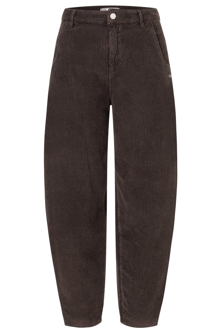 Bequeme Damen Balloon Fit Hose mit hohem Bund und verkürztem Bein. Trendige Frauenmode für lässigen Alltag.