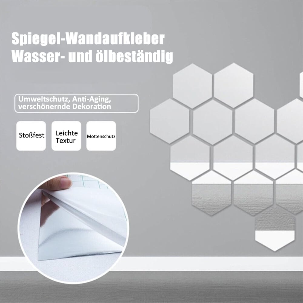 Flexibler Wandspiegel zum Zuschneiden, perfekt für kreative DIY-Projekte und individuelle Designs.