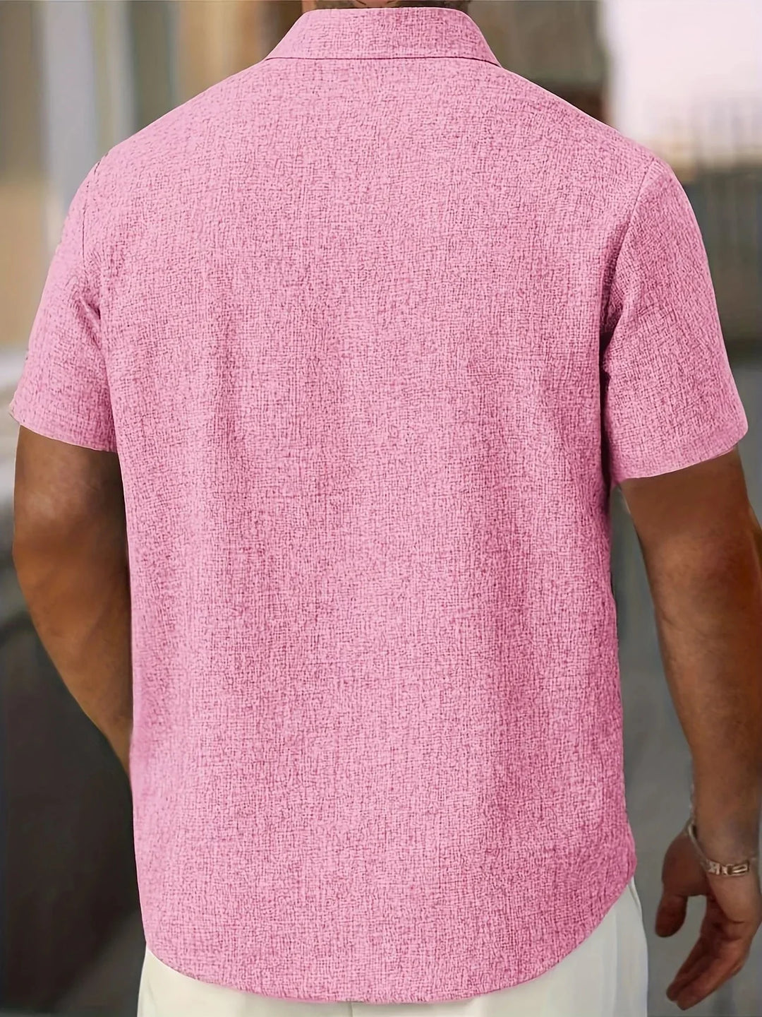 Stylisches Kurzarmhemd Herren, perfekt für Urlaub & entspannte Freizeit.
