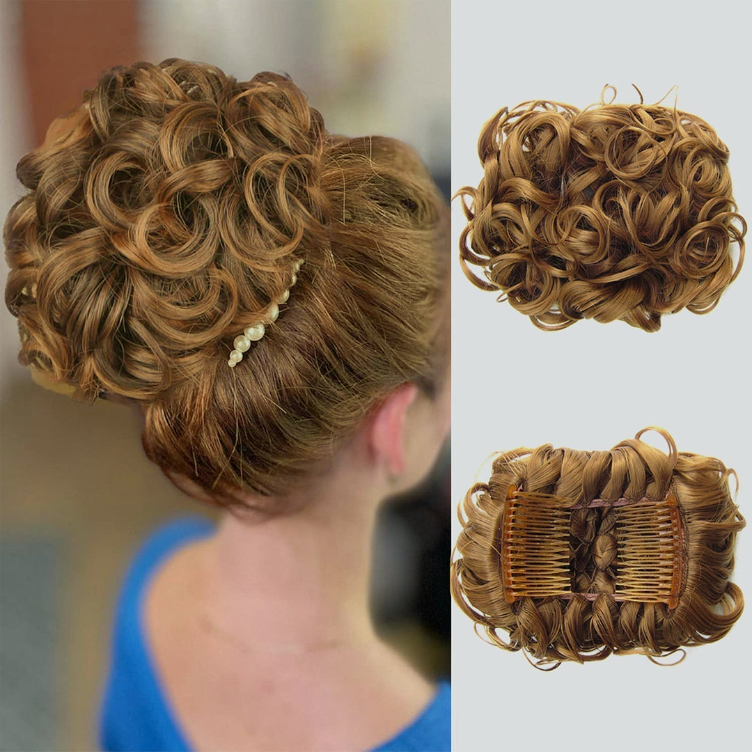 Praktisches Haarband Dutt Haarteil synthetisch, ideal für einfache und voluminöse Frisuren.