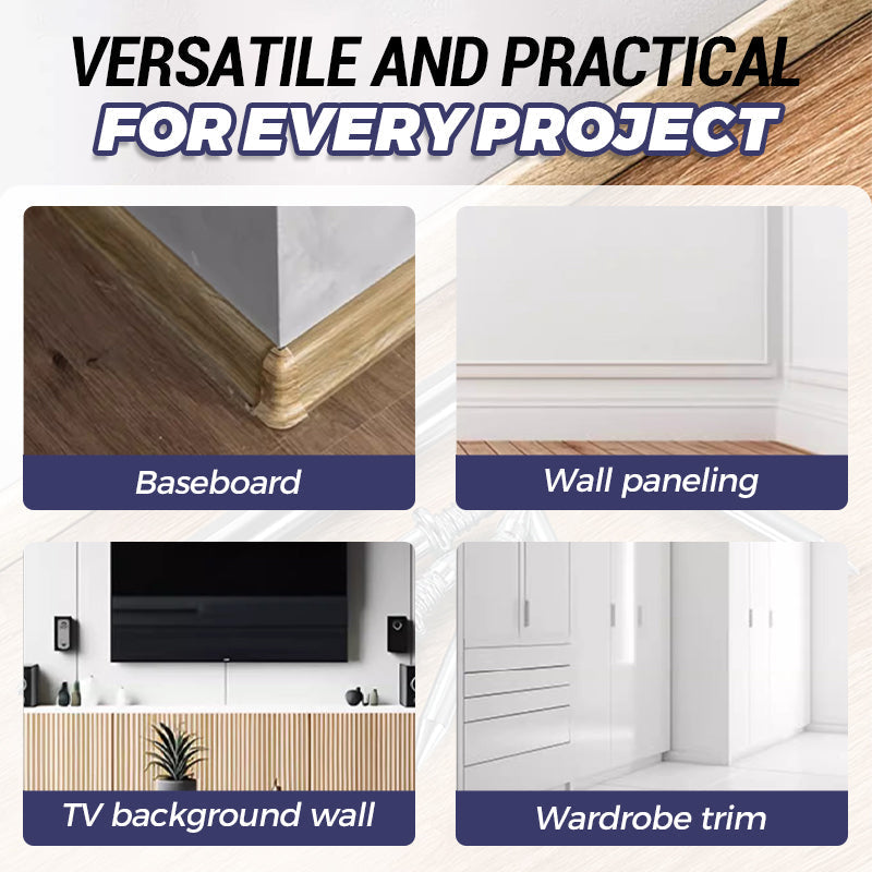 Set unsichtbarer Fußleisten-Befestigungsnägel aus Karbonstahl für Profis und DIY Renovierung. Einfache Montage.
