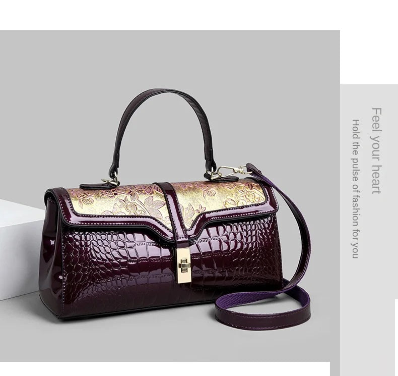 Geräumige Damen Luxus-Tasche mit Reißverschluss, perfekt als elegante Alltagstasche.