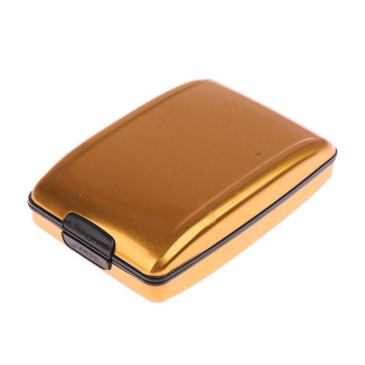 Eleganter RFID-Kartenhalter aus Aluminium, bietet Sicherheit für wichtige Karten.