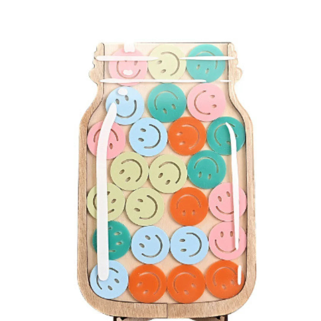 Belohnungsglas für Kinder als dekorative Lernhilfe im Kinderzimmer, fördert Motivation & gute Gewohnheiten.