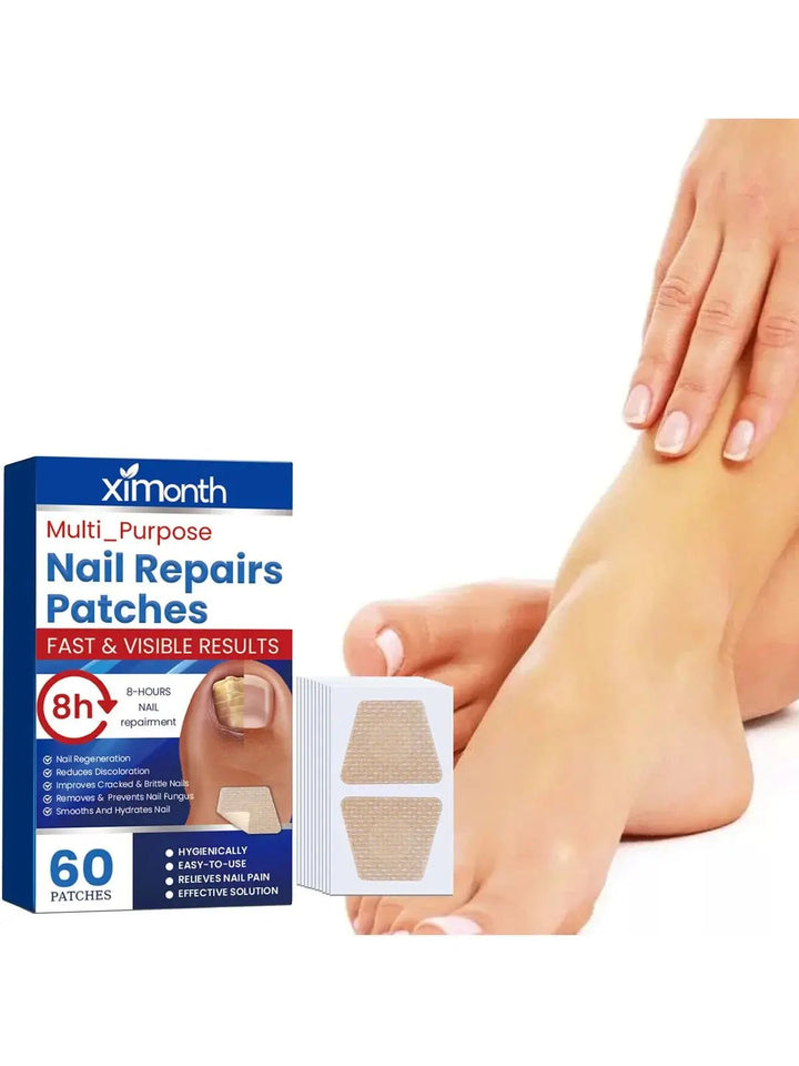 Verpackung der 60 Nagelpflege-Pflaster, ideal für Fuß- & Fingernagel-Gesundheit.