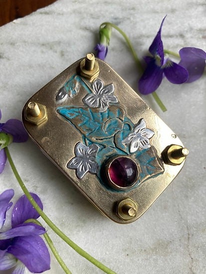 Silbermessing Blumenpresse: Kreativität für Scrapbooking und Herbarium.