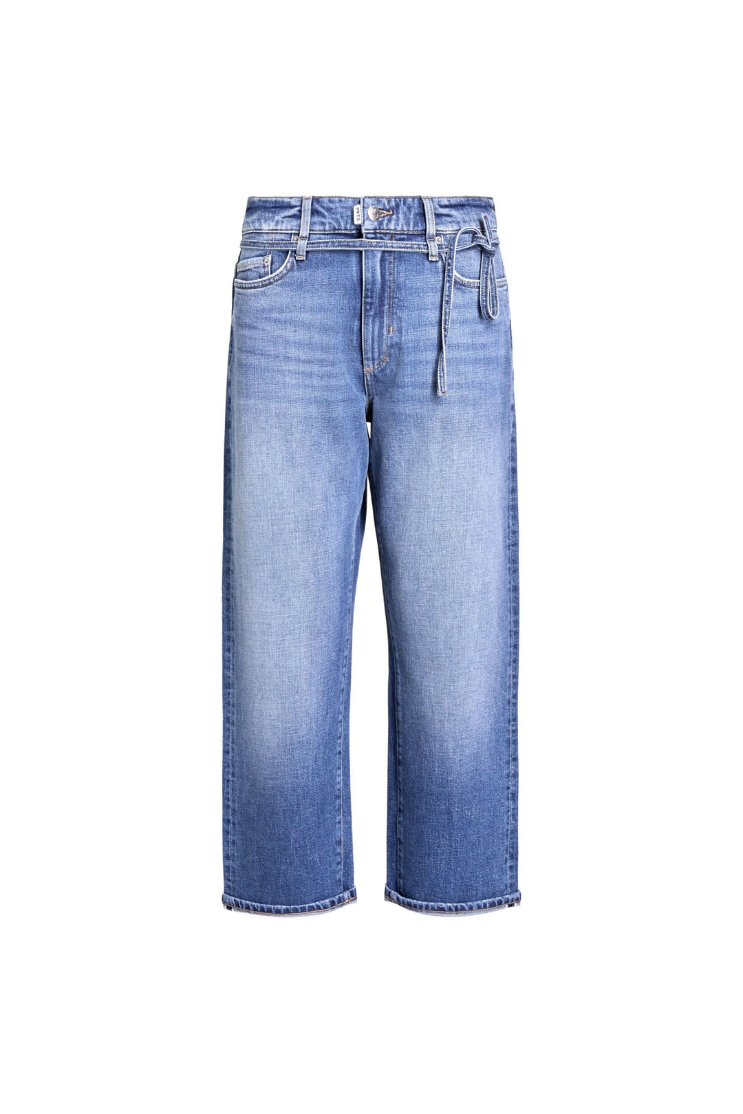 Damen Boyfriend Jeanshose mit geradem Bein und lockerem Sitz, ideal für lässigen Alltagsstil.