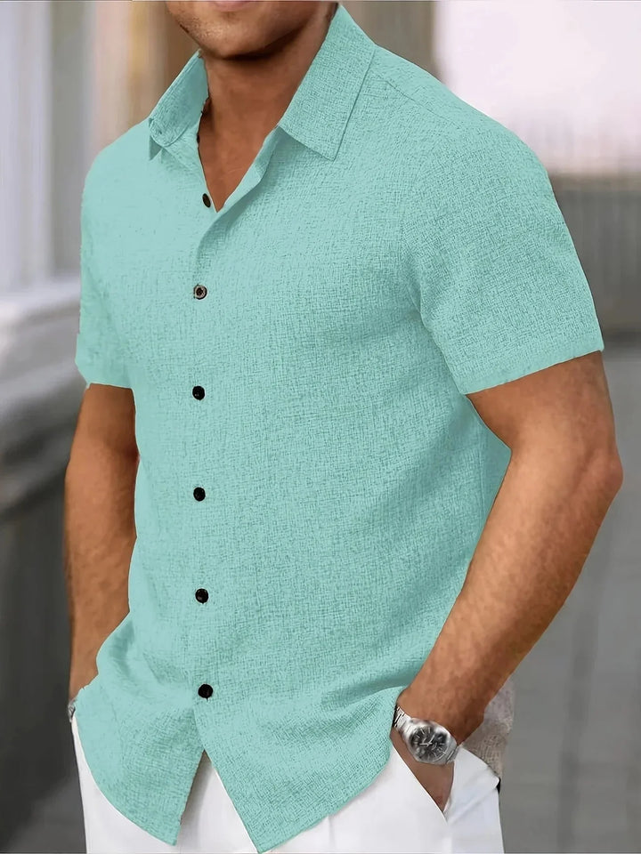 Herren Kurzarmhemd, leicht, atmungsaktiv, elegant für Sommer & Freizeit.