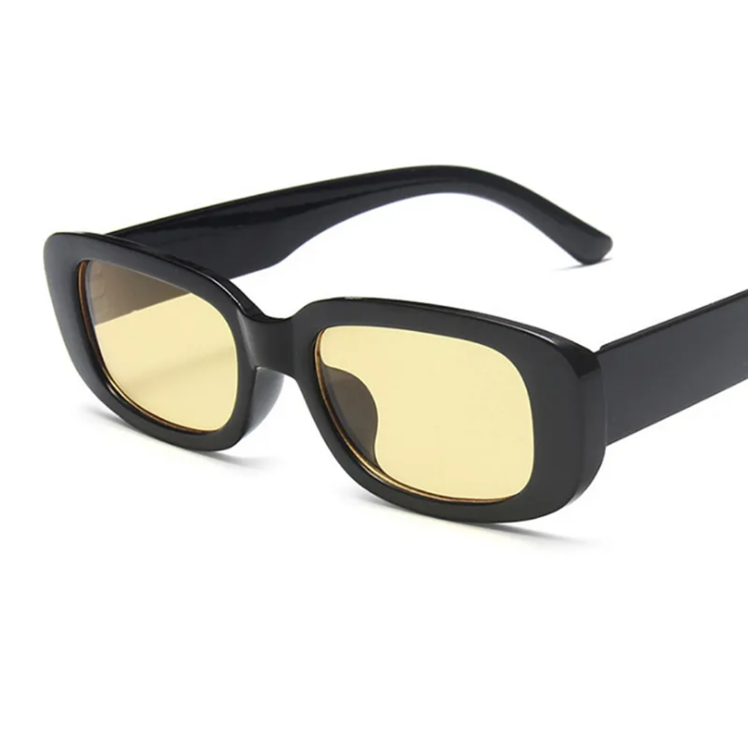 Retro Sonnenbrille für Damen und Herren; rechteckig, modisch, ideal für Sommer.
